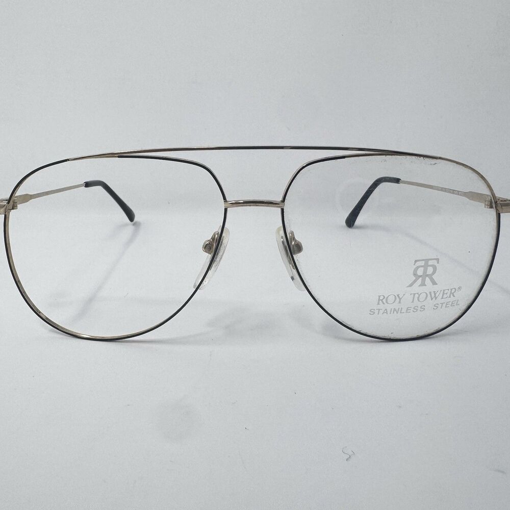 Roy Tower Country 25 BRG Silver Vintage Eyeglass Frames 62-14-145 New